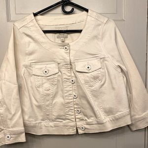 Torrid cropped denim jacket